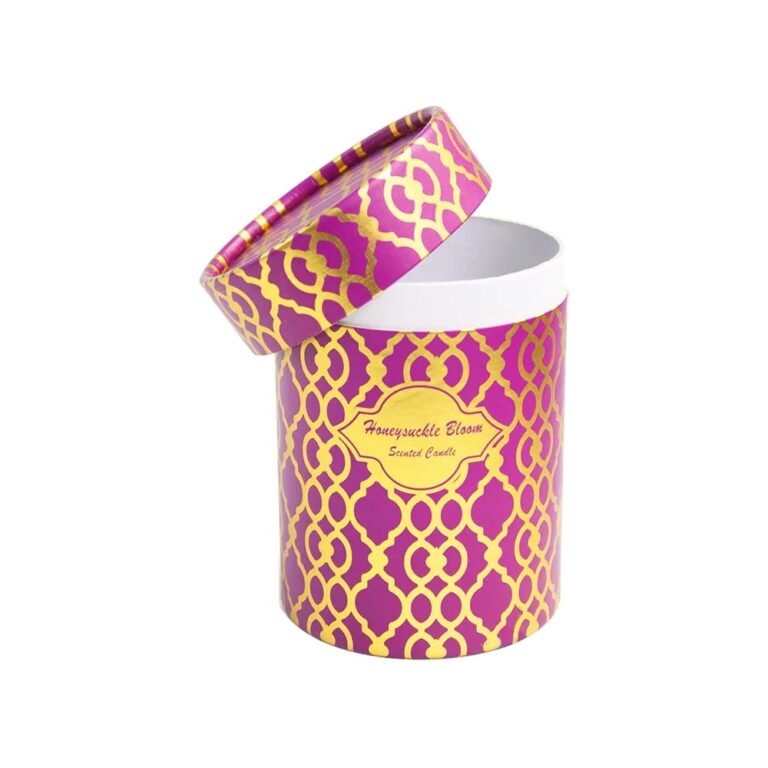 100% Recycled Luxury Round Candle Paper Tube Packaging