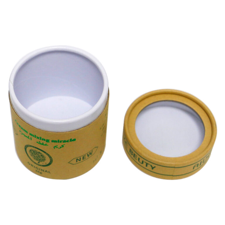 Beauty Cream Cardboard Tube Packaging with Clear Window