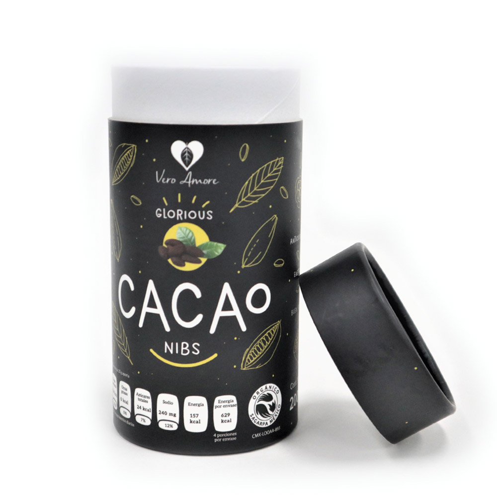 Boîte en papier de poudre de cacao