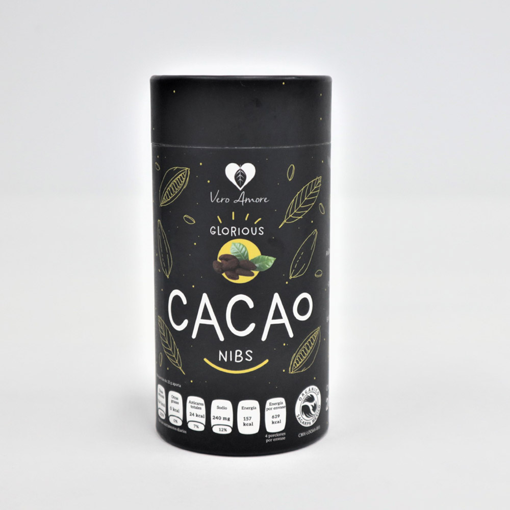 Kakaopulverpappersbehållare