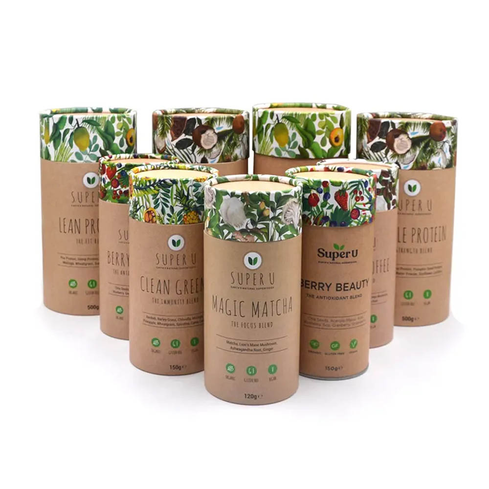Superfood Paper Tube Boxes