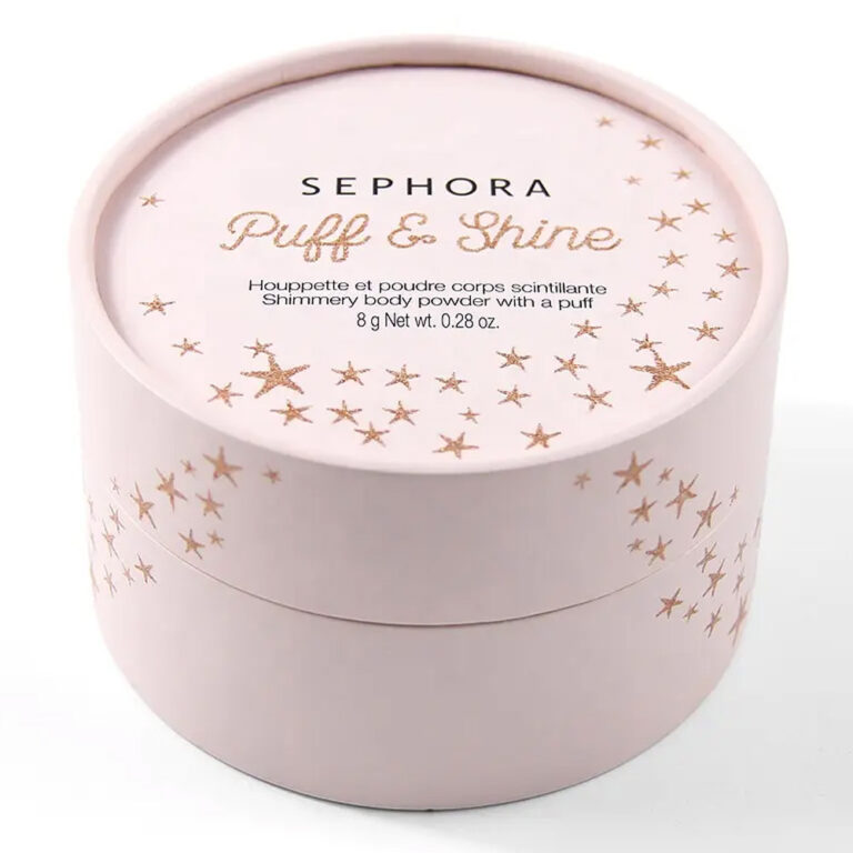 Sephora Body Powder Pap Tube-emballage i Blush Color