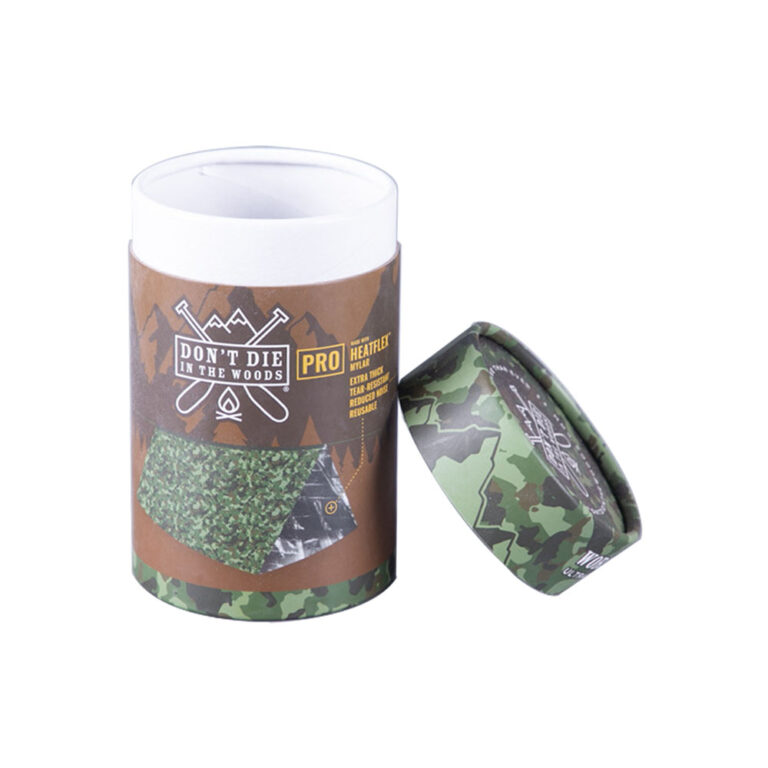 Camouflage Paper Tube Boxes for Survival Tent Packaging