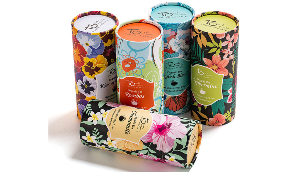 Custom Printed Tea Paper Tube Packaging
