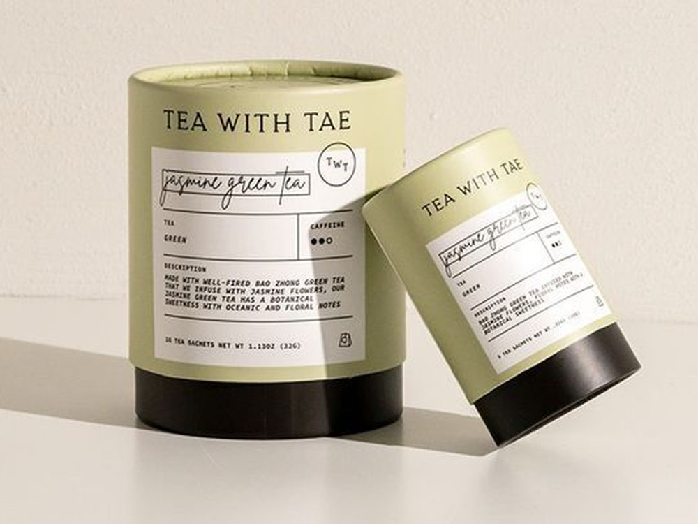 Scatole di tubo di cartone per tè sfuse