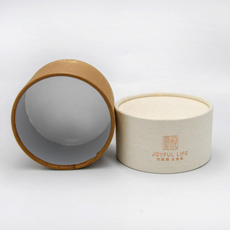 Cilindros de papelão personalizados para embalagem de chá de folhas soltas