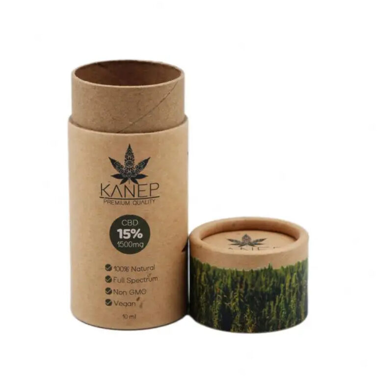 Essential Oil Bottle Packaging Gift Paper Cylinder Boxes